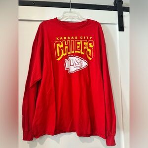 Kansas City Chiefs Red Ling Sleeve Tshirt